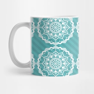 Turquoise Drawing Pattern Mug